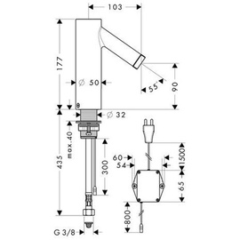 Axor Starck 90 Sensor-Armatur DN 15 (10145000)