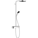 Hansgrohe Pulsify S Showerpipe 260 1jet EcoSmart mit ShowerTablet Select 400 Duschsystem Thermostat, 24221000