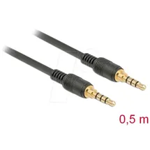 DeLock 85592 Audio Verbindungskabel [1x Klinkenstecker 3.5mm Schwarz