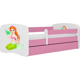 raumhirsch furniture Kinderbett Meerjungfrau 80 x 180 cm Holzwerkstoff rosa