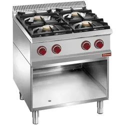 Diamond Gasherd 4-Brenner als Standgerät Unterbau bis zu 7 kw 700x730x920mm Gasbrenner