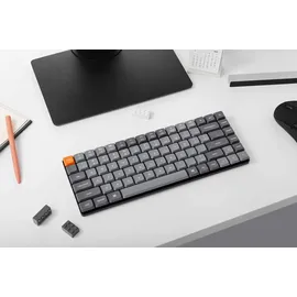 Keychron K3 Max QMK/VIA Mechanische Tastatur, grau,