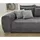 luma-home schönes für dein zuhause luma-home Big-Sofa, Grau Textil, 4-Sitzer, Füllung: Polyurethan (Pur), einzeln stellbar,Rechteckig, 306x86x134 cm, Wohnzimmer, Sofas / Couches, Sofas, Bigsofas