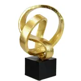 I.GE.A. Dekofigur »Moderne Deko Skulptur«, Ornamente Statue Dekoration Figuren Geschenkidee, silber, goldfarben