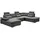 ed exciting design Wohnlandschaft Polyester 5-Sitzer Grau
