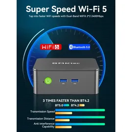 gmktec Mini-PC G3S Intel N95 4K Ultra HD 16 GB RAM 512 GB SSD Intel UHD Graphics Windows 11 Pro