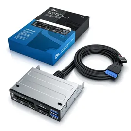 CSL 3,5 Multi-Frontpanel Cardreader mit USB 3.0 für SD/SDXC/microSD/microSDHC/M2/CF/MMC/MS/XD