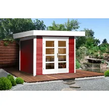 Weka Designhaus 126+ 3 x 3 m Rot