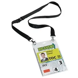 Durable EVENT Namensschilder mit Textilband 10,5 x 14,8 cm