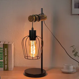ZMH Retro Tischlampe Schwarz