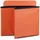 Relaxdays Faltbarer Sitzhocker, Kunstleder, Orange