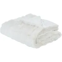 Beliani SALKA Kuscheldecke 200 x 220 cm Weiß