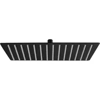 Aloni Kopfbrause Quadrat Schwarz matt 40 x 40 cm