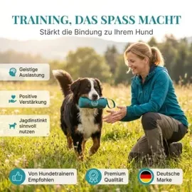HUND IST KÖNIG Futterdummy für Hunde petrol