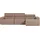 Woood Ecksofa Novi Bouclé 3-Sitzer Taupe