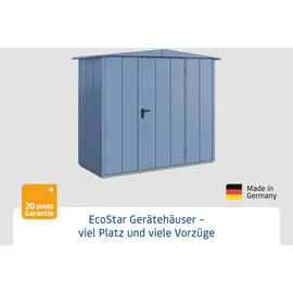 Hörmann Elegant-S Gerätehaus 2,38 x 1,08 m Taubenblau