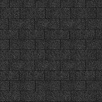 Karibu Dachschindeln Rechteck 3 m2 Schwarz