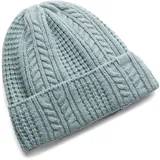 Under Armour Halftime Cable Knit Mütze - serpentine/serpentine/jasper blue