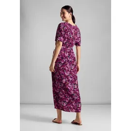 STREET ONE Maxikleid, mit All-Over Print, pink,