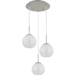 Pendelleuchte   , silber , Maße (cm): B: 45 H: 120  Ø: 45