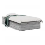 vidaXL Bettgestell 90 x 200 cm Grau