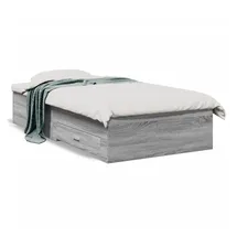 vidaXL Bettgestell 90 x 200 cm Grau