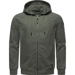 Outdoorjacke RAGWEAR "Garoo", Herren, Gr. L (52), grün, Material: 100% Baumwolle, Basic, bequem hüftbedeckend, hoch geschlossener Ausschnitt, Langarm Ärmel ohne Ärmelschlitz Bündchen, Jacken, Stylische Herren Übergangsjacke aus Ripstop-Material