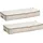Zeller Aufbewahrungstasche Stripes 46 x 15 x 104 cm 2-tlg. Beige