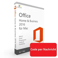 Microsoft Office 2016 Home and Business für Mac - Sofort Code per Nachricht