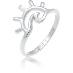 Elli Fingerring »Ring Sonnenaufgang Wellen Motiv Sommer 925 Silber« Elli Silber 54