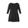 Base Level Curvy "Aria", Damen, Gr. 44, schwarz, Single Jersey, Obermaterial: 94% Viskose, 6% Elasthan, unifarben, figurumspielend ca. Mitte Oberschenkel, Rundhals, Shirts, mit Rundhalsausschnitt