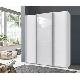 WIMEX Norderstedt 180 x 210 x 64 cm weiß/glas weiß/weiß