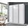 WIMEX Norderstedt 180 x 210 x 64 cm weiß/glas weiß/weiß