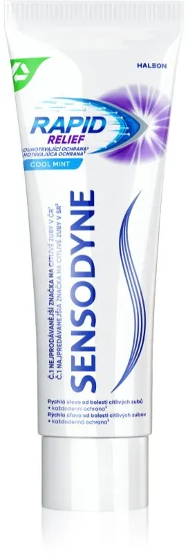 Sensodyne Rapid Cool Mint Zahnpasta mit Fluor für empfindliche Zähne 75 ml