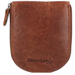 Greenland Nature Montana Münzbörse RFID Leder 9 cm braun