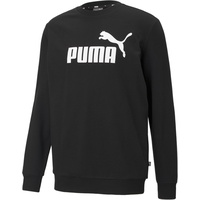 Puma Herren Big Logo Crew Tr Pullover, Puma Black, 3XL