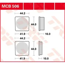 TRW MCB506 Bremsbelagsatz