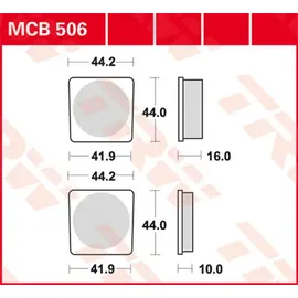 TRW MCB506 Bremsbelagsatz
