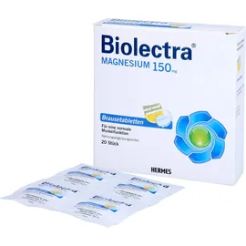 Hermes Arzneimittel Biolectra Magnesium 150 mg Zitrone Brausetabletten