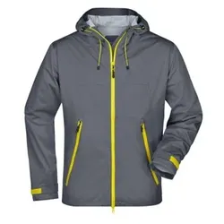 Herren Ultraleicht Softshelljacke JN1098, irisch-grün/gelb, Größe S - irisch-grün/gelb - S