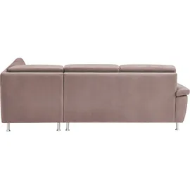 CALIZZA INTERIORS »Onyx L-Form«, Ottomane links oder rechts, wahlweise mit Bettfunktion, Breite 257 cm
