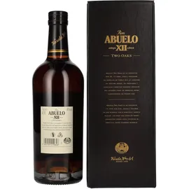 ron abuelo Abuelo 12 Years Two Oaks 40% vol 0,7 l Geschenkbox