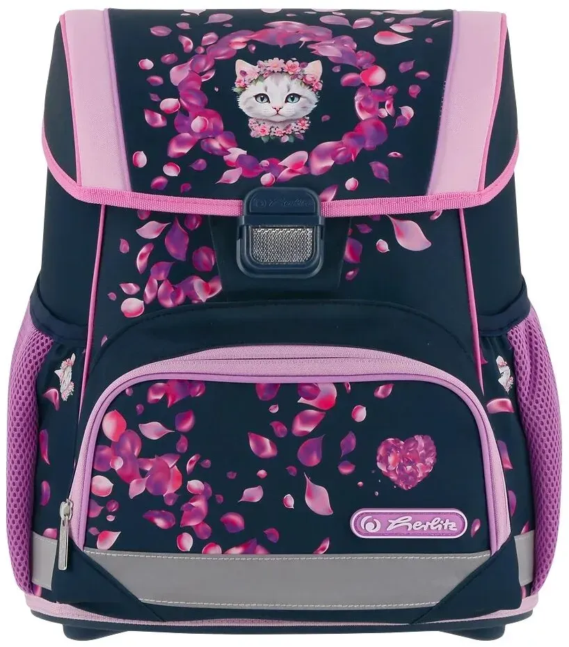 Herlitz 400205560 Rucksack Schulrucksack Dunkelrosa