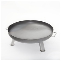 Czaja Stanzteile Edelstahl Feuerschalen Kiel Ø 55 cm aus rostfreiem, hitzebeständigem Edelstahl, Feuerstellen für den Garten und Terrasse