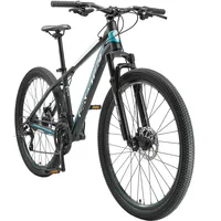 BIKESTAR Hardtail Aluminium Mountainbike Shimano 21 Gang Schaltung, Scheibenbremse 27.5 Zoll Reifen | 16 Zoll Rahmen Alu MTB | Schwarz Blau
