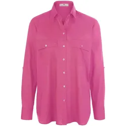Bluse Hemdkragen Peter Hahn pink, 50