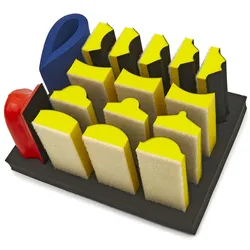 HBM 16-teiliges Profi-Schleifblock-Set