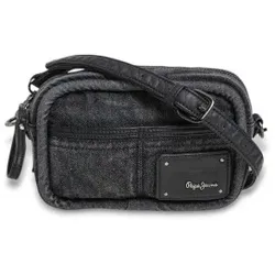 Pepe Jeans für Damen. PL031570 Evita Rockstar Umhängetasche schwarz (OSFA), Lässig, Baumwolle