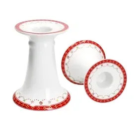 Mambocat 2er Set Weihnachtstraum Kerzenständer Höhe 10,7 cm aus Porzellan