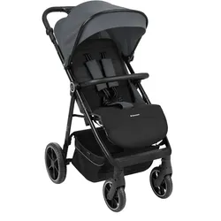 Kikkaboo Kinderwagen Lucy Gurt Rückenlehne verstellbar Federung Hinterradbremse grau